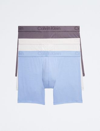 Calvin Klein Mens CK Black 3-Pack Boxer Brief - Multi - XL