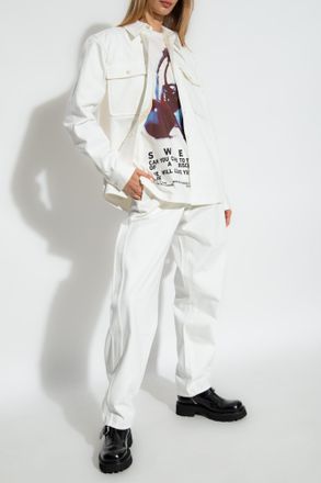 Jil Sander Denim Shirt, Womens, White