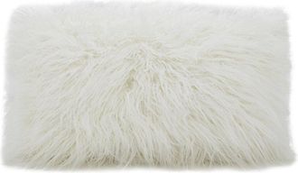 Saro Lifestyle Faux Mongolian Fur Pillow