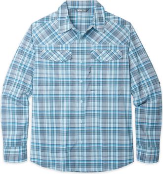 Stio | Mens Eddy Drift Shirt Long Sleeve, Size Extra Extra Extra Large in Windchill Plaid