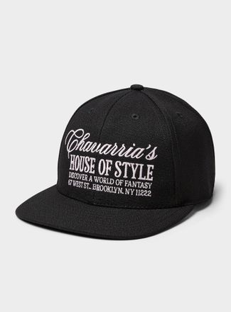 Willy Chavarria Mens Embroidered typography cap