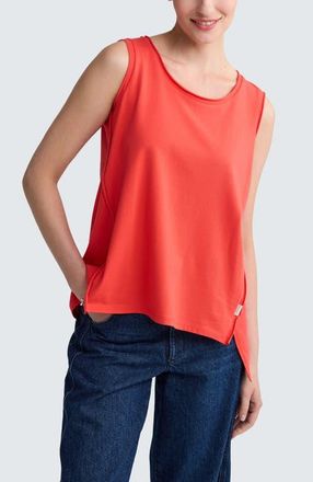 Luukaa D'Celli Azari Sleeveless Jersey Top in Vermillion at Nordstrom, Size 14