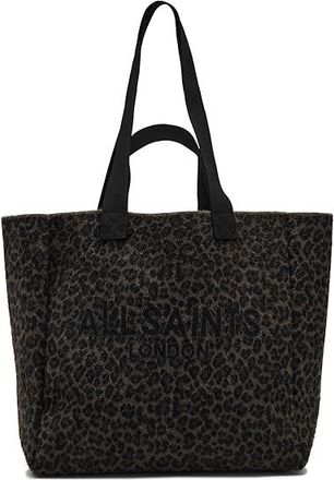 AllSaints Izzy Fzzy Leppo Tote Tote Handbags Leopard Brown, Polyester