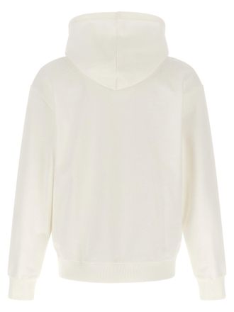 Lacoste Logo-Embroidered Cotton Blend Hoodie - cream