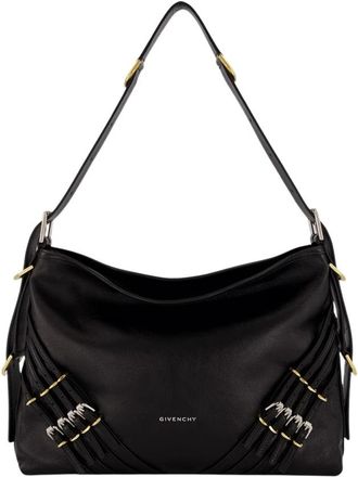 Givenchy Zwarte Voyou-tas met gespen - Dames - Schoudertassen - Zwart - ONE Size - Tassen