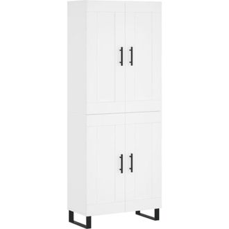 vidaXL Highboard White 69.5x34x180 cm Engineered Wood vidaXL