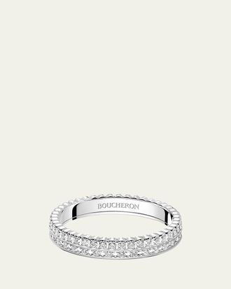 Boucheron Quatre Radiant Edition White Gold Diamond Wedding Band Ring