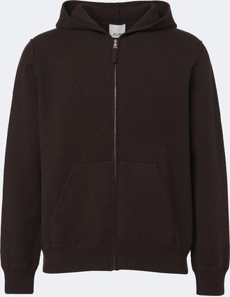 Allude Felpa in lana e cashmere con zip