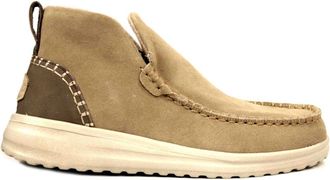 Hey Dude Beige Su&egrave;de Chukka Laars - Dames - Enkellaarsjes - Veelkleurig - 36 EU - Su&egrave;de - Schoenen