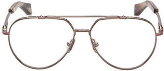 Christian Louboutin 57mm Pilot Optical Glasses in Dark Bronze at Nordstrom