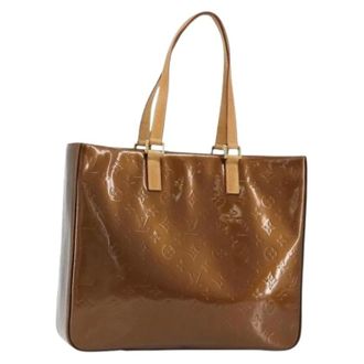 Louis Vuitton Pre-owned Tote Bags, female, Brown, Size: ONE SIZE Pre-owned Vintage Patent Leather Tote