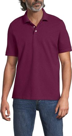 Lands End Short Sleeve Performance Mesh Pique Polo in Claret Heather at Nordstrom, Size Xx-Large