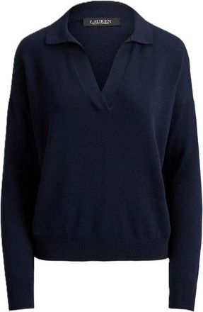 Ralph Lauren Maglione con scollo a V Lauren - - Knitwear - Donna - Blu - L
