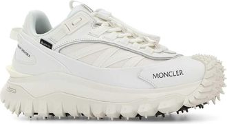 Moncler Womens White Fabric Trailgrip Gtx Sneakers 001