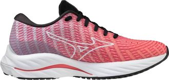 Mizuno Womens Wave Rider 26 Shoes In Dubarry/white