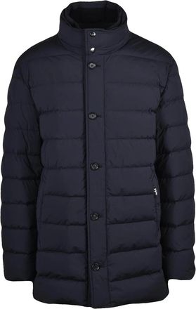 Add Black Dull Nylon Stretch Padded Down Jacket