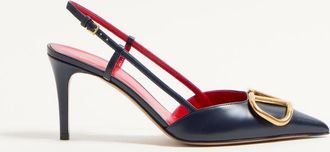 Valentino Garavani VLogo Signature Calfskin Slingback Pump 80Mm Wo
