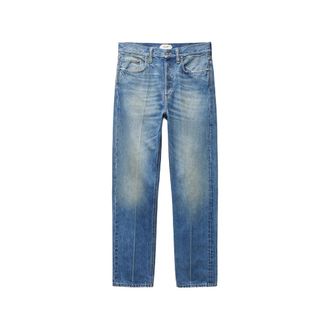 Versace Distressed Straight Jeans