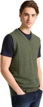 Harmont & Blaine Truien Groen - Heren - V-hals truien - Groen - S - Wol - Truien & Vesten