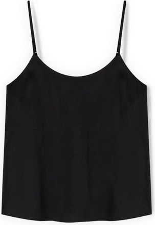 Motivi Dames, Tops, Zwart, Maat: M Satijn