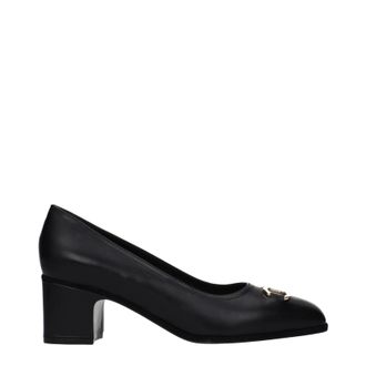 Ferragamo Comiso Dekollet&eacute; Damens Leder Schwarz