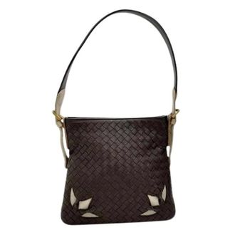 Bottega Veneta Pre-owned Shoulder Bags, female, Brown, Size: ONE SIZE Pre-owned Vintage Shoulder Bag