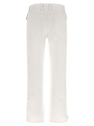 Paco Rabanne Zip-Detail Cotton Jeans - White