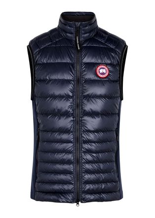 Canada Goose Hybridge Lite Navy Quilted Shell Gilet, Mens Designer Gilet, Blue - M