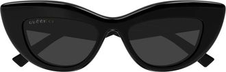 Gucci Sunglasses, female, Black, Size: 50 MM Cat Eye Sunglasses