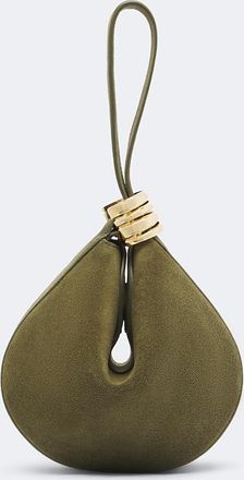 Amanu Studio Zambia Ring Small suede top-handle bag