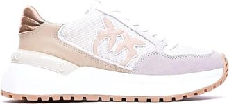 Pinko Zoe 01 Sneaker - Dames - Sneakers - Beige - 37 EU - Katoen - Schoenen