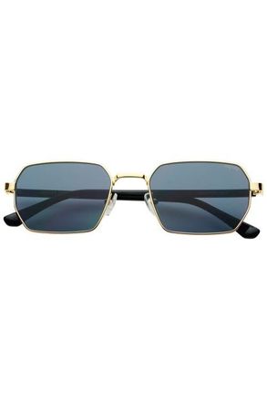 Freyrs Eyewear Superior Rectangular Unisex Sunglasses in Gold /Gray at Nordstrom