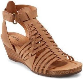 Earth Hattie 3 Wedge Sandal in Medium Brown at Nordstrom Rack, Size 8.5