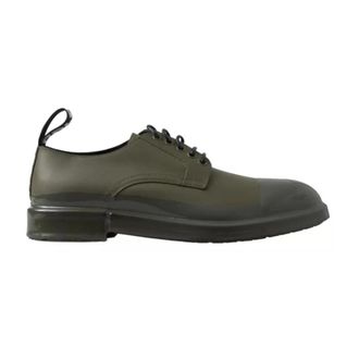 Dolce & Gabbana Groene Leren Jurkschoenen met Logo - Heren - Nette schoenen - Groen - 41 EU - Leer - Schoenen