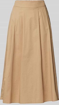 More & More More & More Midirock mit elastischem Bund in Beige, Gr&ouml;&szlig;e 46