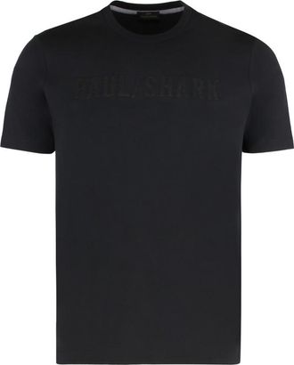 Paul & Shark Black Crew Neck T-Shirt
