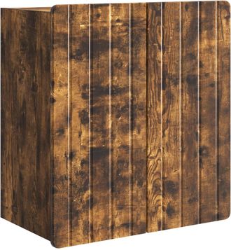 vidaXL Armario De Pared Roble Ahumado 59 X 31 X 64 Cm Vidaxl