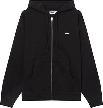 Obey Gedurfd Works Rits Hoodie Zwart - Heren - Vesten met rits - Zwart - L - Hoodies & sweatvesten