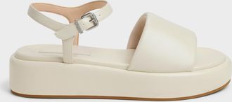 Charles & Keith Ankle-Strap Flatform Sandals