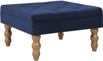 vidaXL Taburete de terciopelo azul marino 60x60x36 cm vidaXL