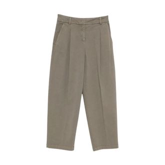 Via Masini 80 Geknipte broek - Dames - Broeken - Groen - Maat: 2XS