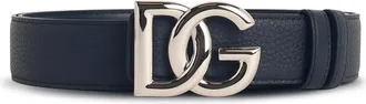 Dolce & Gabbana Cintura con logo Dolce & Gabbana Dg in blu lear