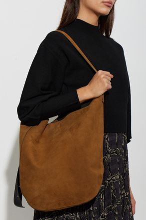 AllSaints Suede Bag Esme, Womens, Brown
