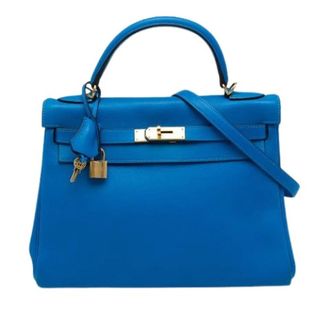 Herm&egrave;s Pre-owned Kelly 32 - - Pre-owned - Donna - Blu - ONE SIZE