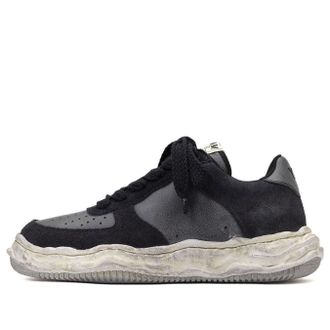 Miharayasuhiro Wayne OG Sole Distressed Leather Low Black A10FW710-BLACK