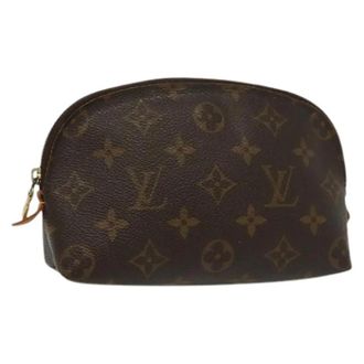 Louis Vuitton Pre-owned Canvas pouches - Dames - Vintage Clutch - Bruin - ONE Size - Leer - Vintage