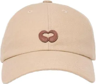 Maje Linen blend cap with logo in Beige at Nordstrom