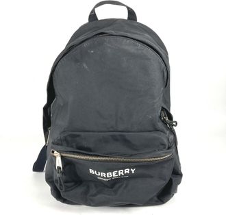 Burberry Black White Nylon Backpack (Pre-Owned)