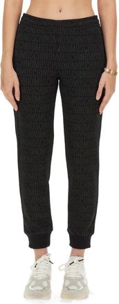 Moschino Cotton-Polyester Blend Joggers - White