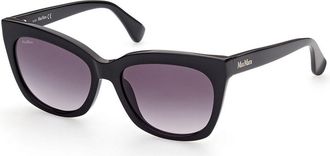 Max Mara MM0009 01B Womens Sunglasses Black Size 55